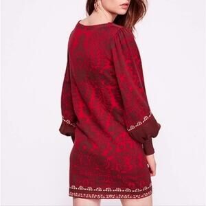 Free People Music And Lyrics Brocade Damask Jacquard Dress
